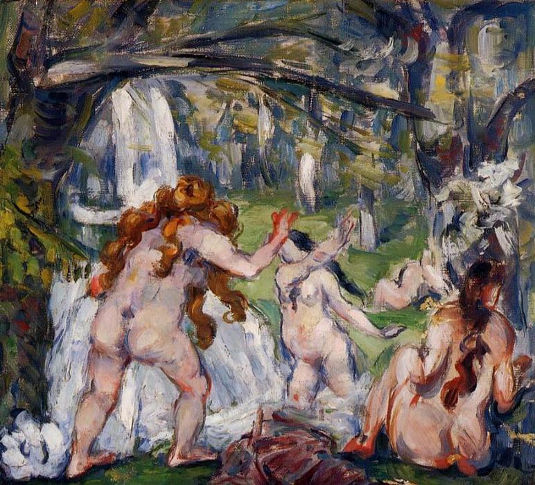 Three Bathers — Поль Сезанн