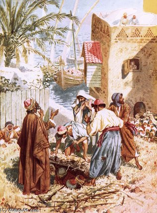 A Paralytic Man Being Let Down Through The Roof — William Brassey Hole