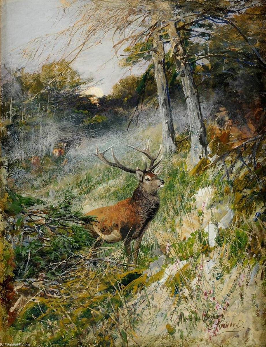 Evening In The Oberharz — Christian Johann Kroner