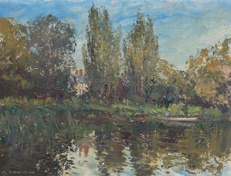 A Backwater On The Seine — Edward Seago