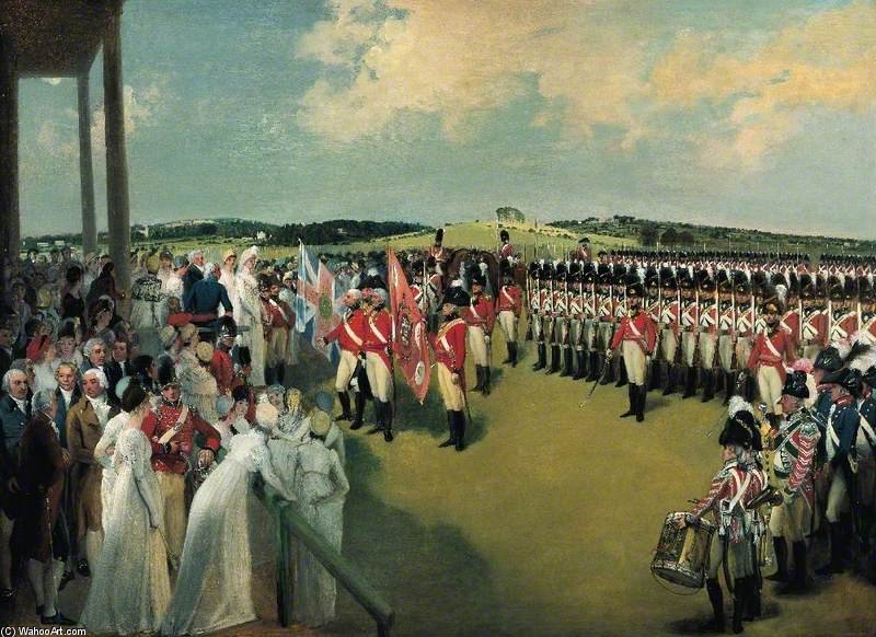 Presentation Of The Colours To The Bank Of England Volunteer Corps — Tomas Stotard