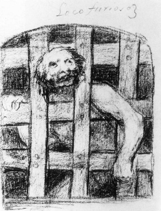 Lunatic Behind Bars — Francisco José De Goya Y Lucientes