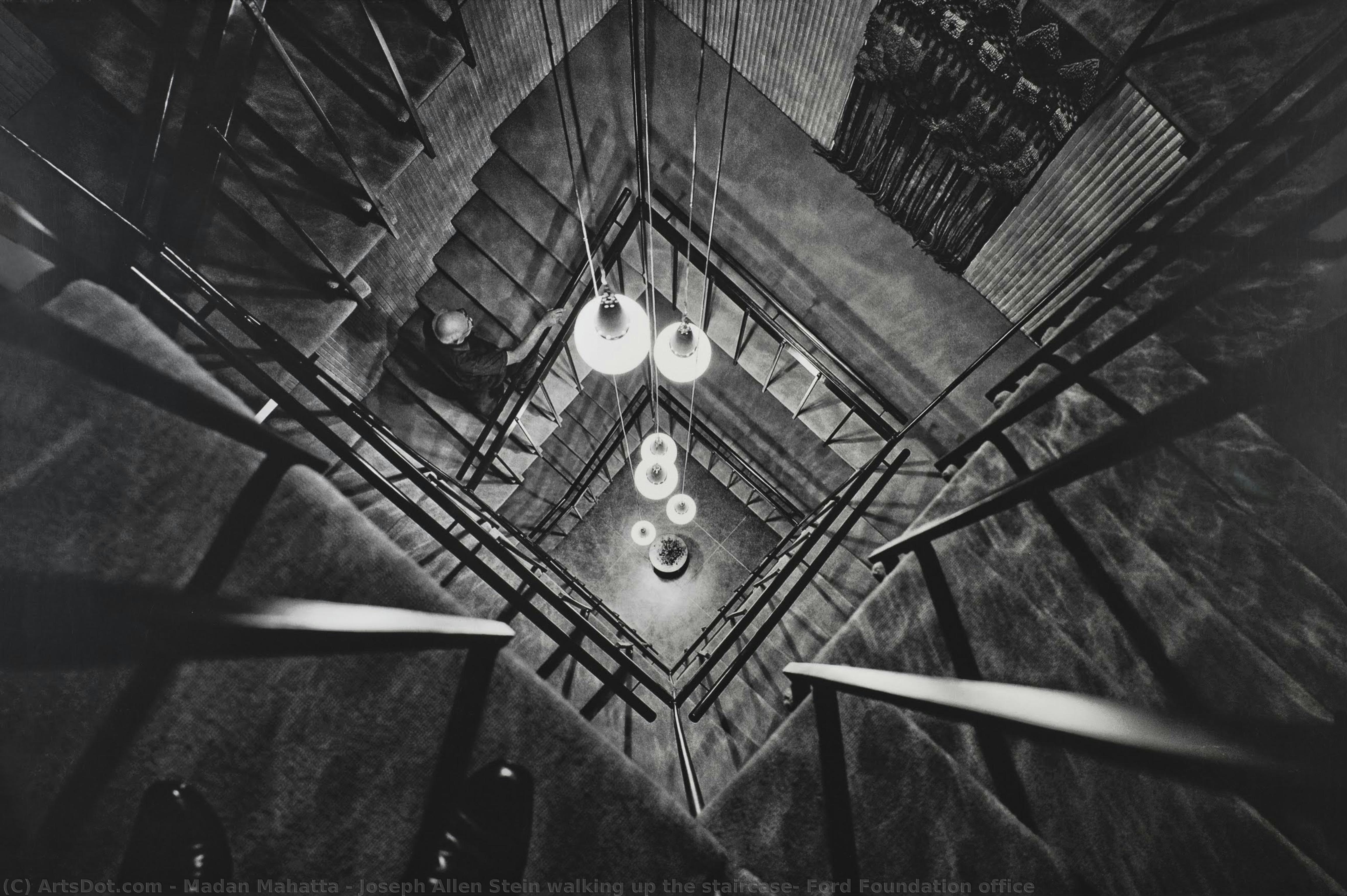 Joseph Allen Stein Walking Up The Staircase, Ford Foundation Office — Madan Mahatta