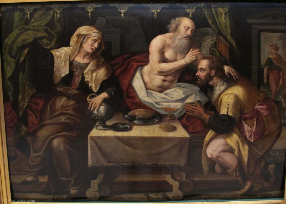 Isacco Benedice Giacobbe — Hieronymus Francken