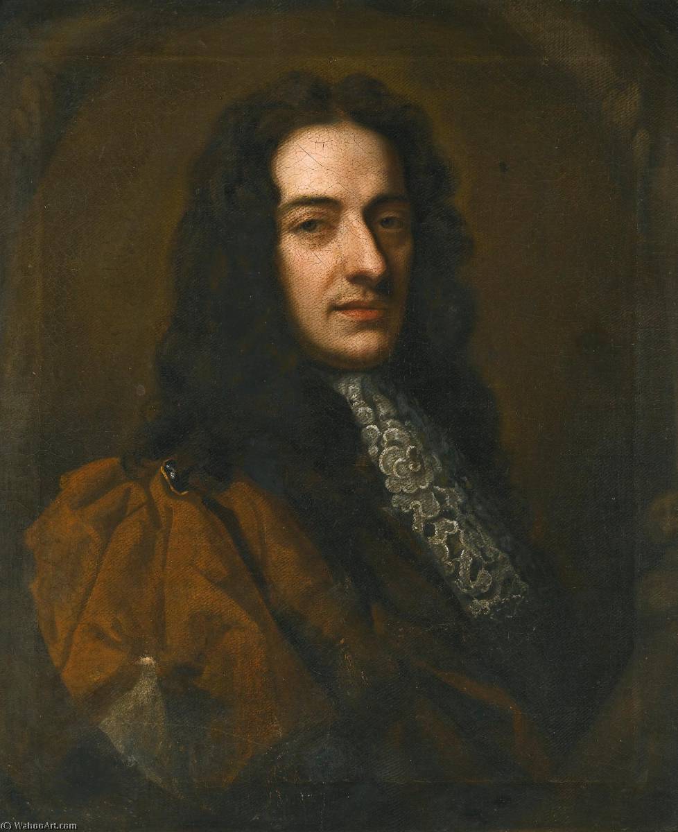 Portrait Of Nicola Matteis (c.1640 1714) — Bt Sir Godfrey Kneller