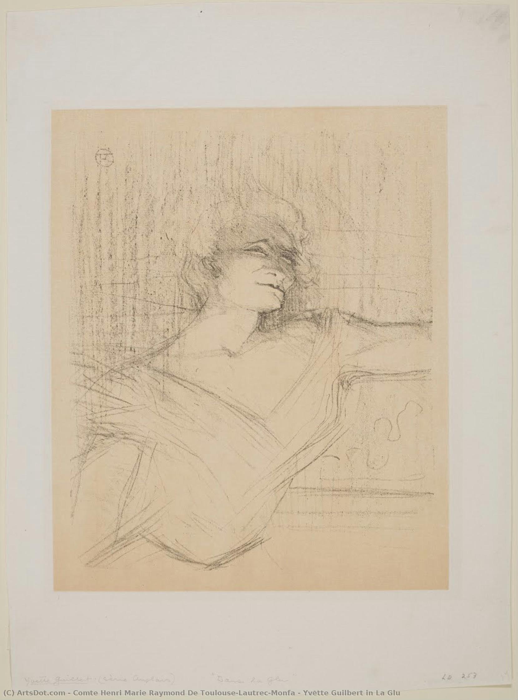Yvette Guilbert In La Glu — Henri De Toulouse-lautrec