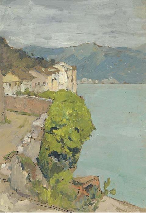 View Of A Coastal Village — Konstantin Alexeievitch Korovin