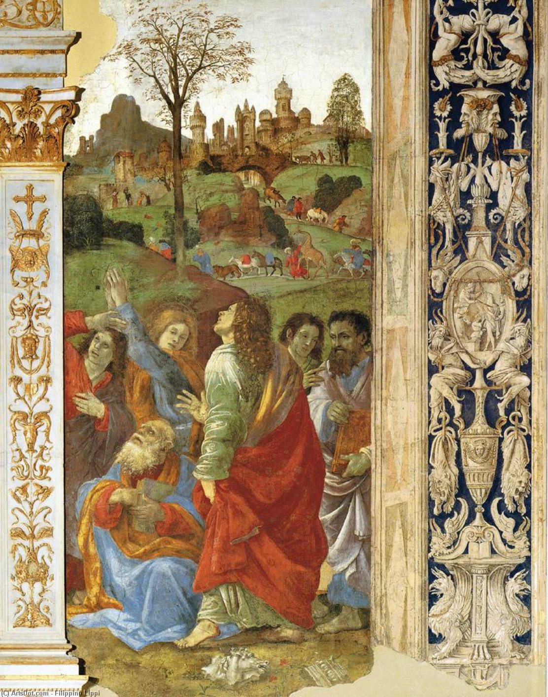 Assumption (detail) (9) — Филиппино Липпи