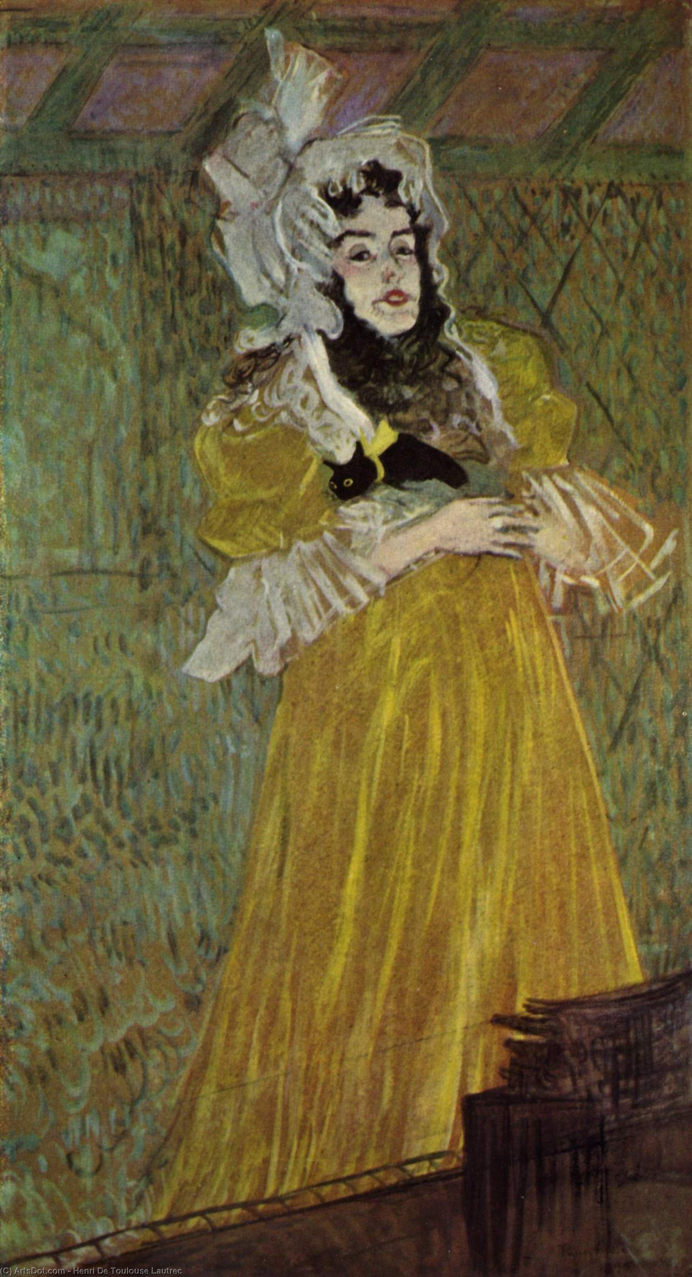 Porträt Von Fräulein May Belfort — Comte Henri Marie Raymond De Toulouse-lautrec-monfa