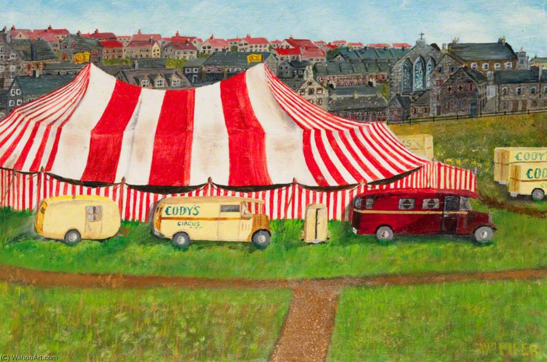 Circus Comes To Town, The Haugh, Kilsyth — William Piper