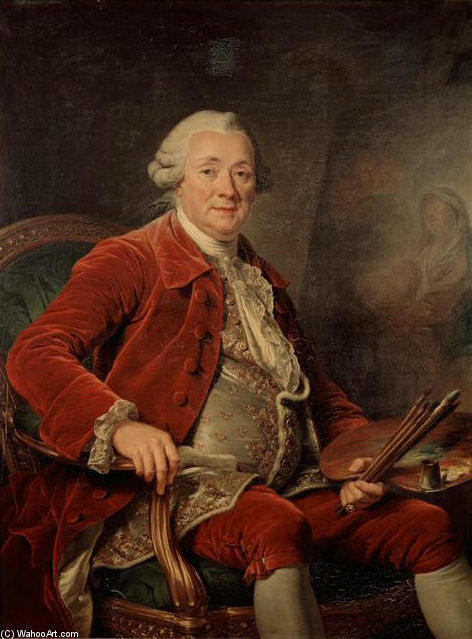 Portrait Of Charles-amédée-philippe Van Loo — Jean Baptiste Lallemand