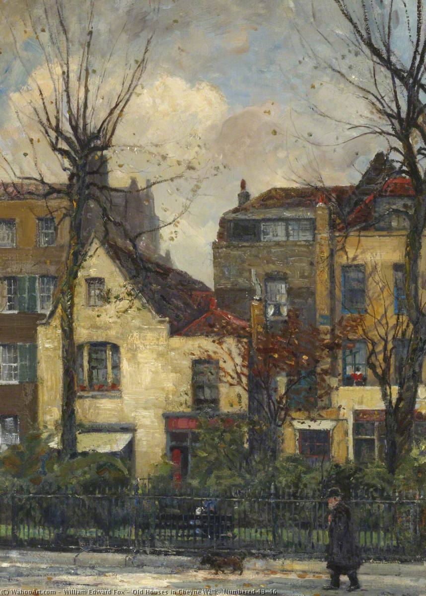 Old Houses In Cheyne Walk, Numbered 43–46 — William Edward Fox