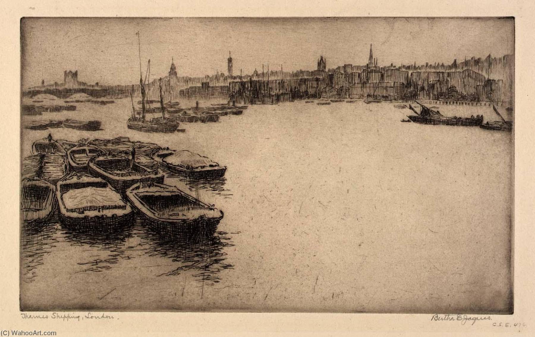 Thames Shipping, London — Bertha Evelyn Jaques