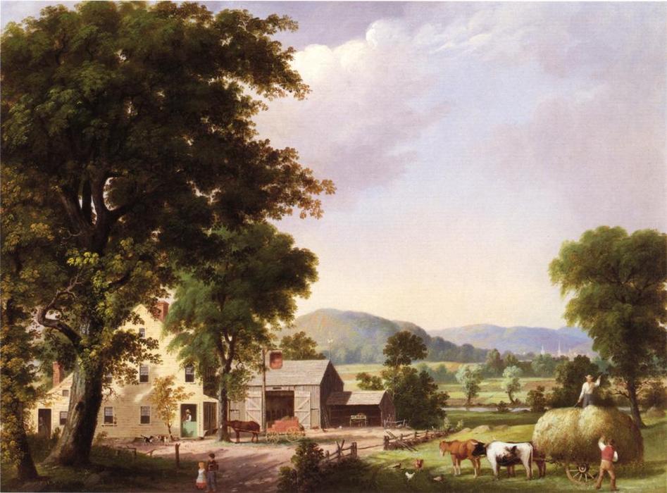 Summer, Haying At Jones Inn — George Henry Durrie