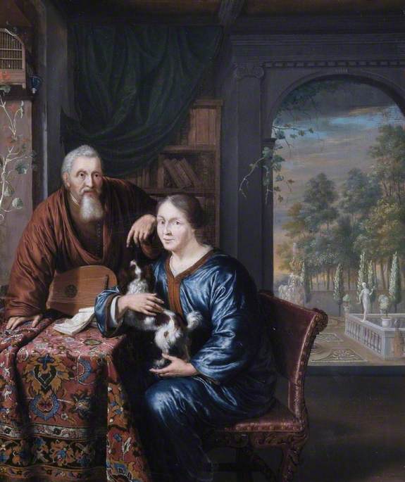 A Dutchman And His Wife — Willem Van Mieris