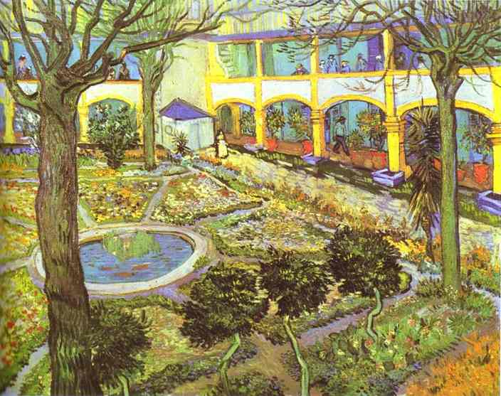 The Courtyard Of The Hospital In Arles — Vincent Van Gog