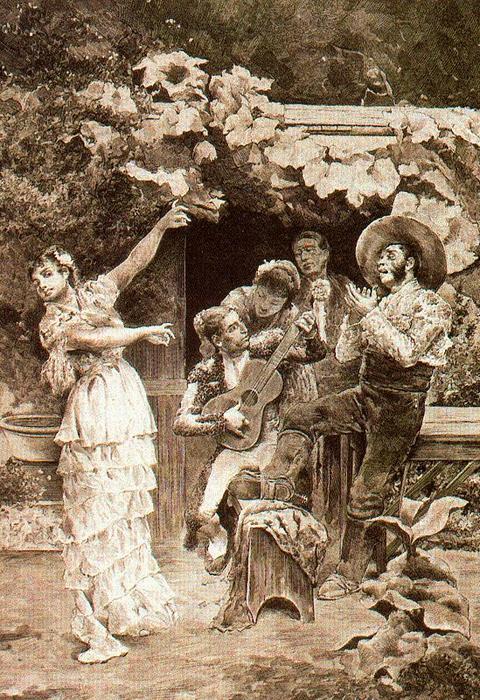 After The Run. Feast Of Bullfighters — José Villegas Cordero