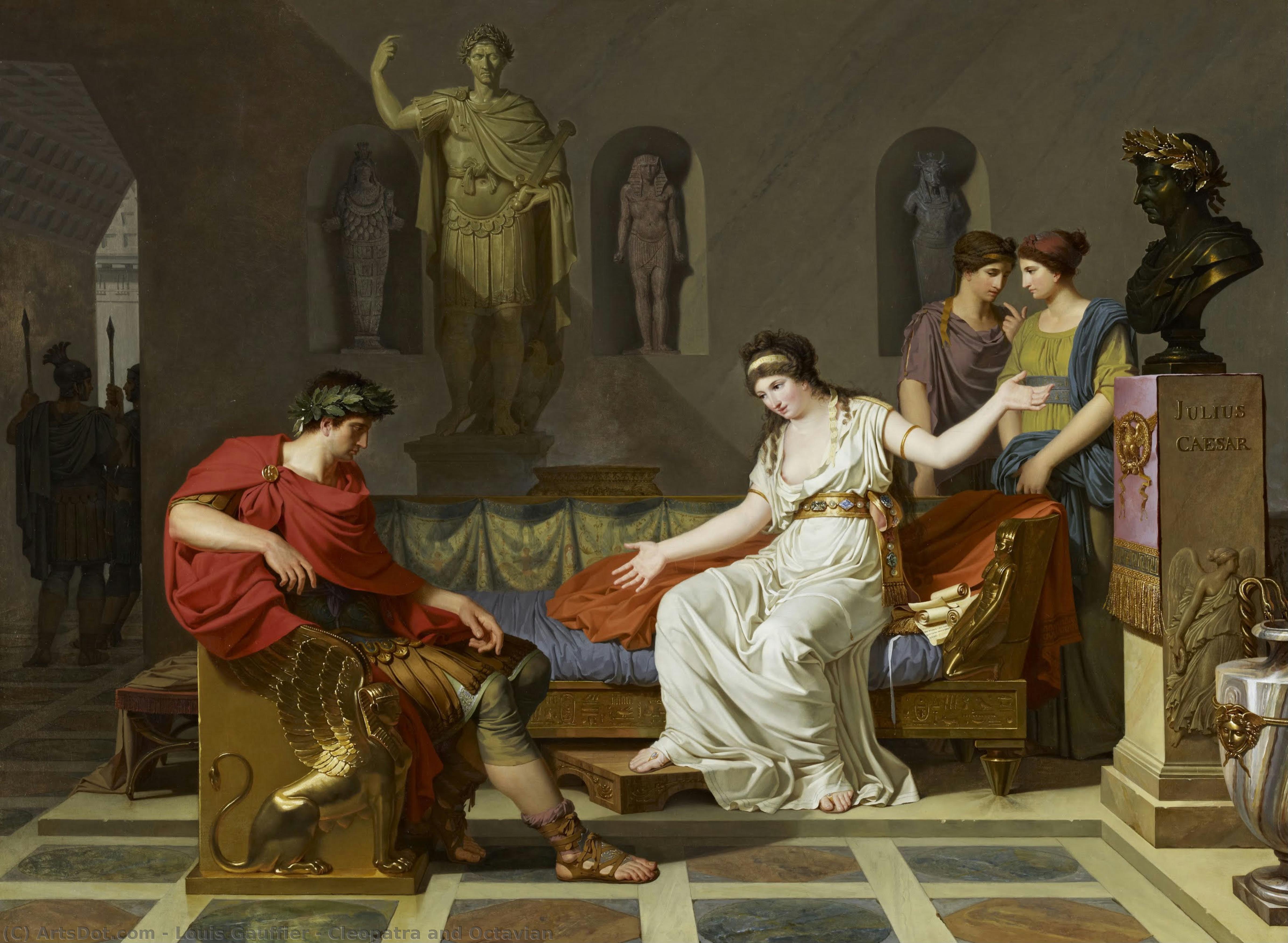 Cleopatra And Octavian — Louis Gauffier
