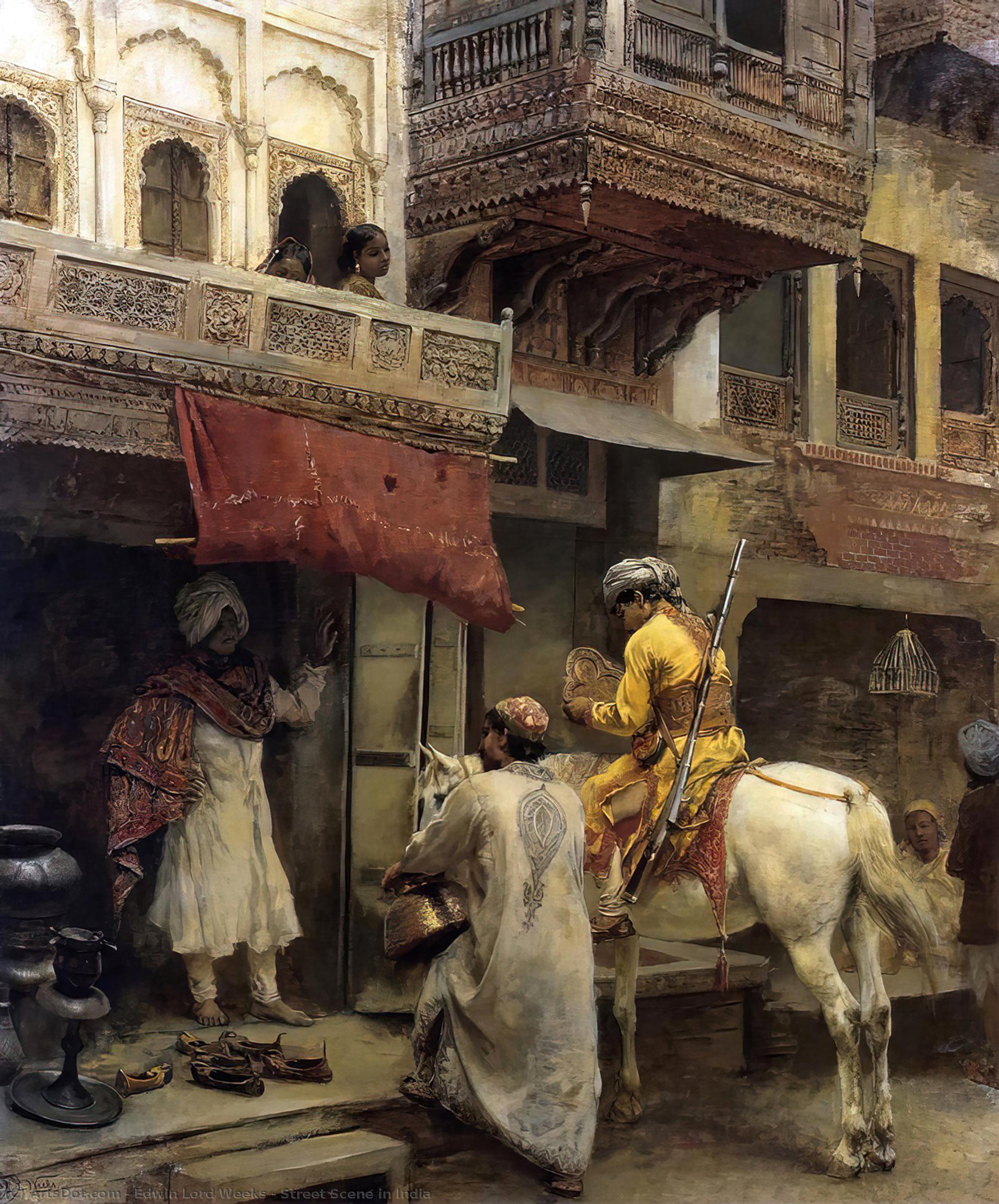 Street Scene In India — Эдвин Лорд Уикс