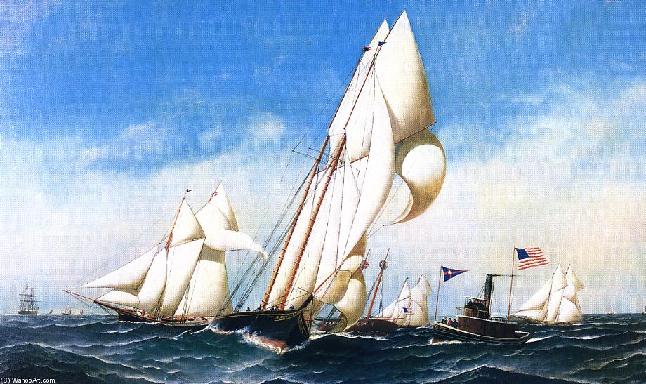 Rounding The Mark, Nycc Regatta 1886 — Antonio Nicolo Gasparo Jacobsen