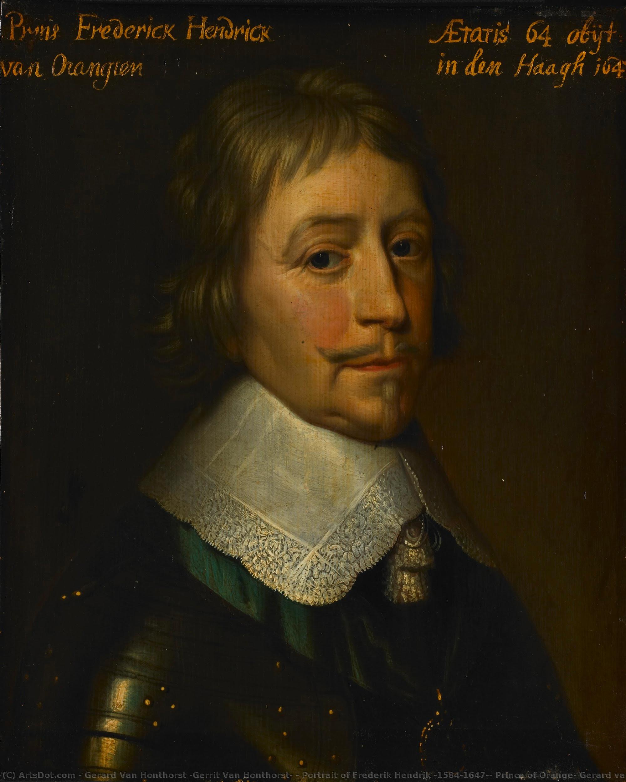 Portrait Of Frederik Hendrik (1584-1647), Prince Of Orange, Gerard Van Honthorst (workshop Of), C. 1653 — Герард Ван Хонторст