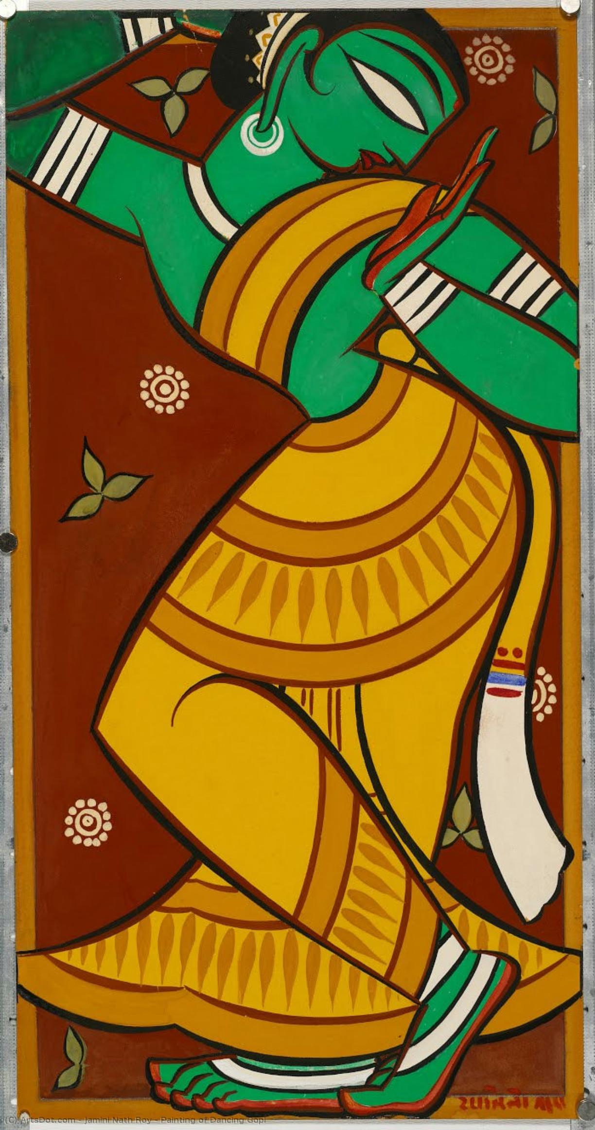 Painting Of Dancing Gopi — Jamini Roy