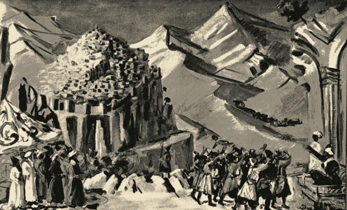 Design For Opera By A. Spendiarov 'almast' — Martiros Sarian