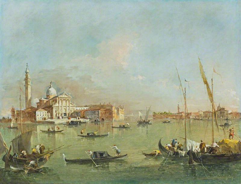 Venice San Giorgio Maggiore With The Giudecca And The Zitelle — Francesco Lazzaro Guardi
