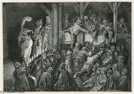 La Penny Gaff En Blanco — Paul Gustave Doré