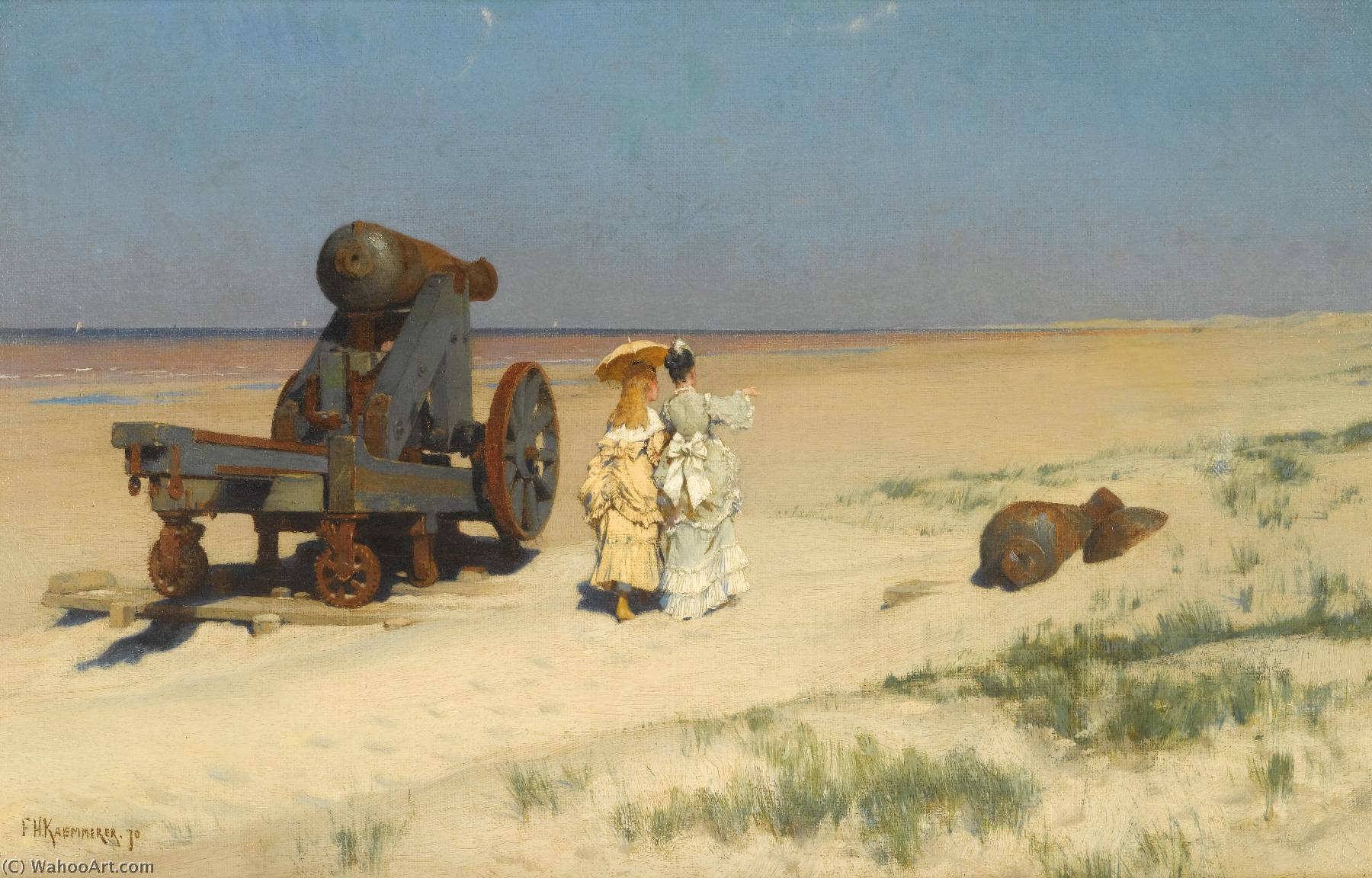 A Beach Stroll — Frederik Hendrik Kaemmerer