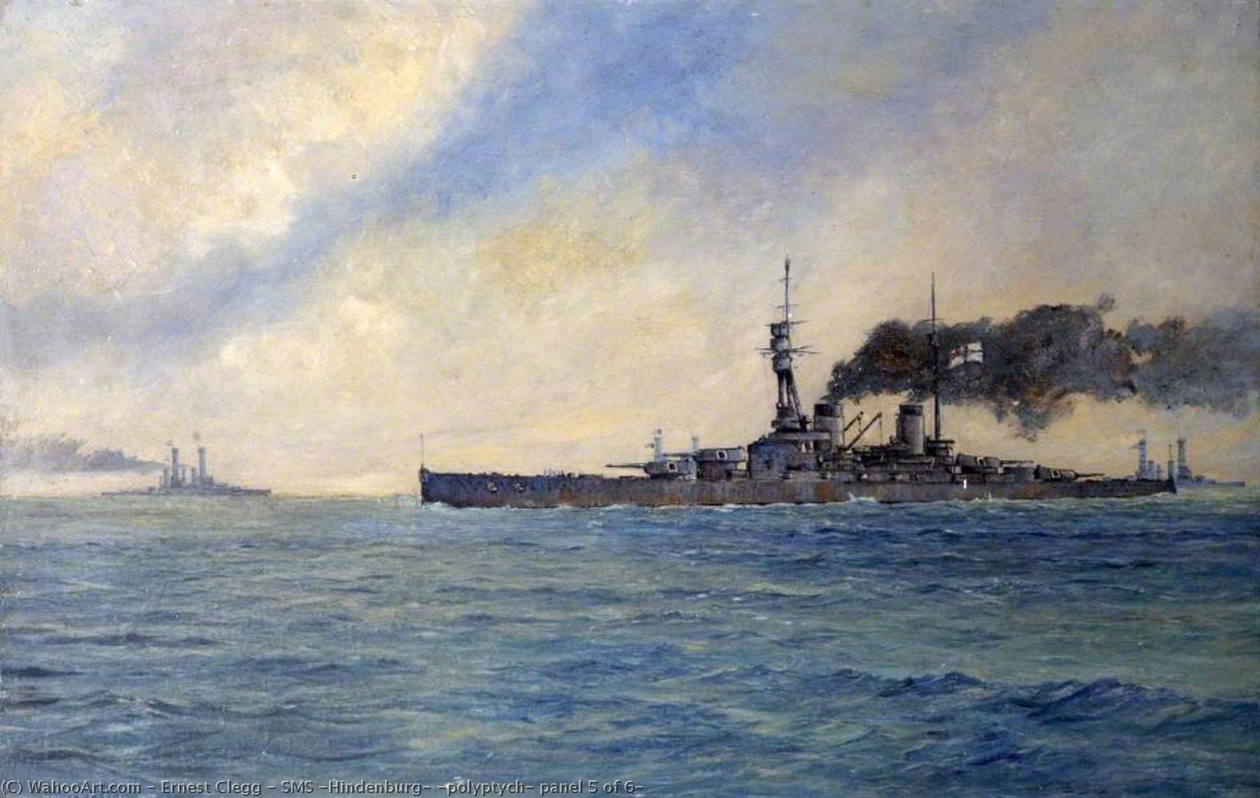 Sms 'hindenburg' (polyptych, Panel 5 Of 6) — Ernest Clegg