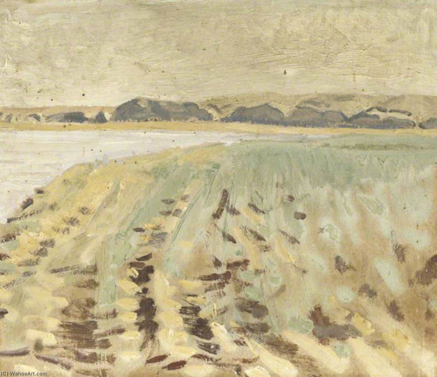Stretches Of The River Euphrates Looking North From Jerabulus Ferry — Dora Altounyan
