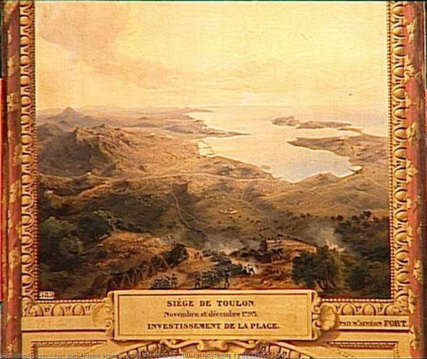 Plan Du Siege De Toulon.novembre Et Decembre 1793 — Fort Jean Antoine Siméon
