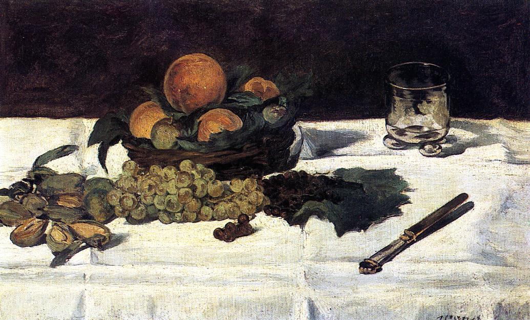 Fruit On A Table — Едуар Мане