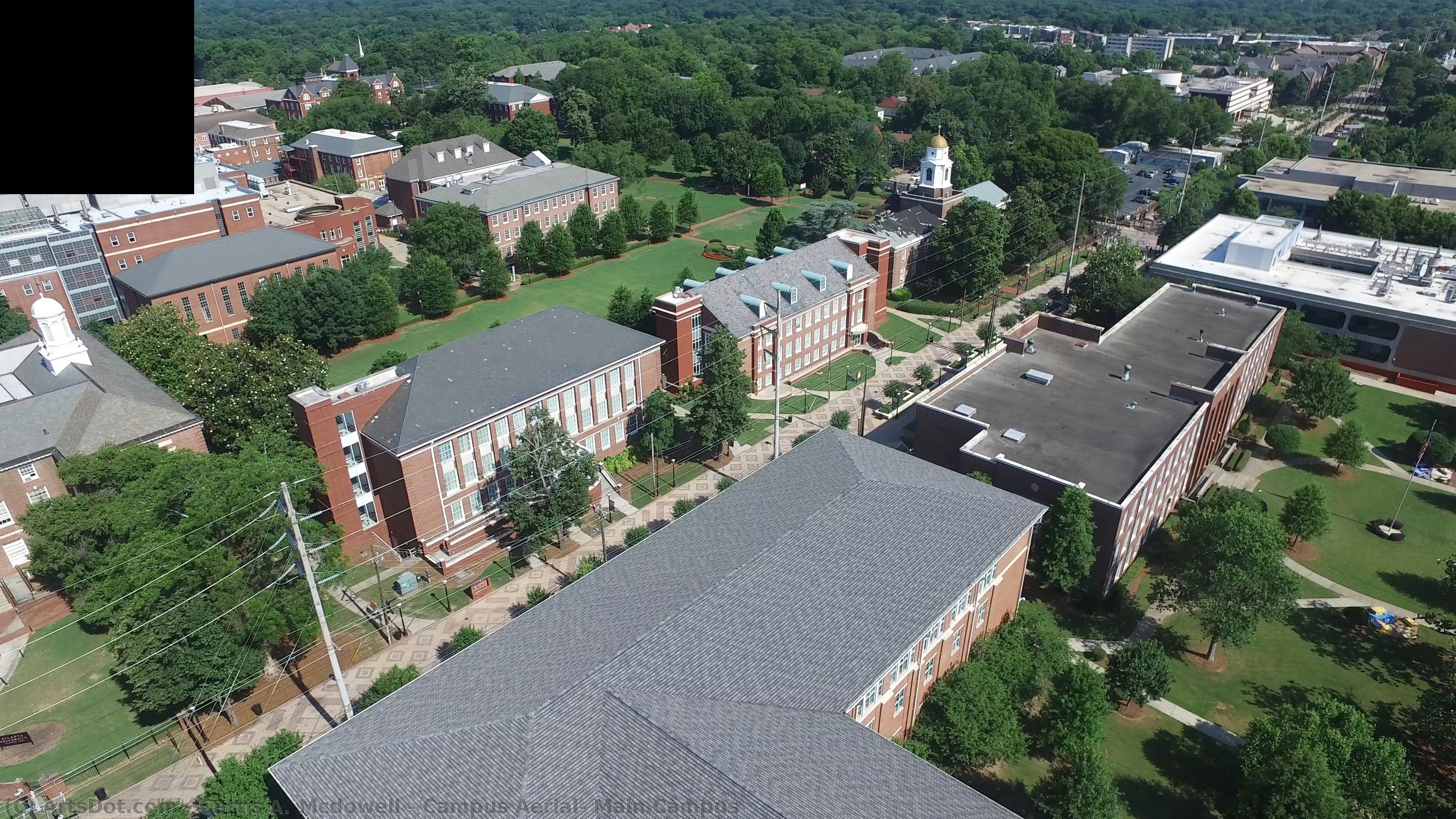 Campus Aerial, Main Campus — Curtis A. Mcdowell
