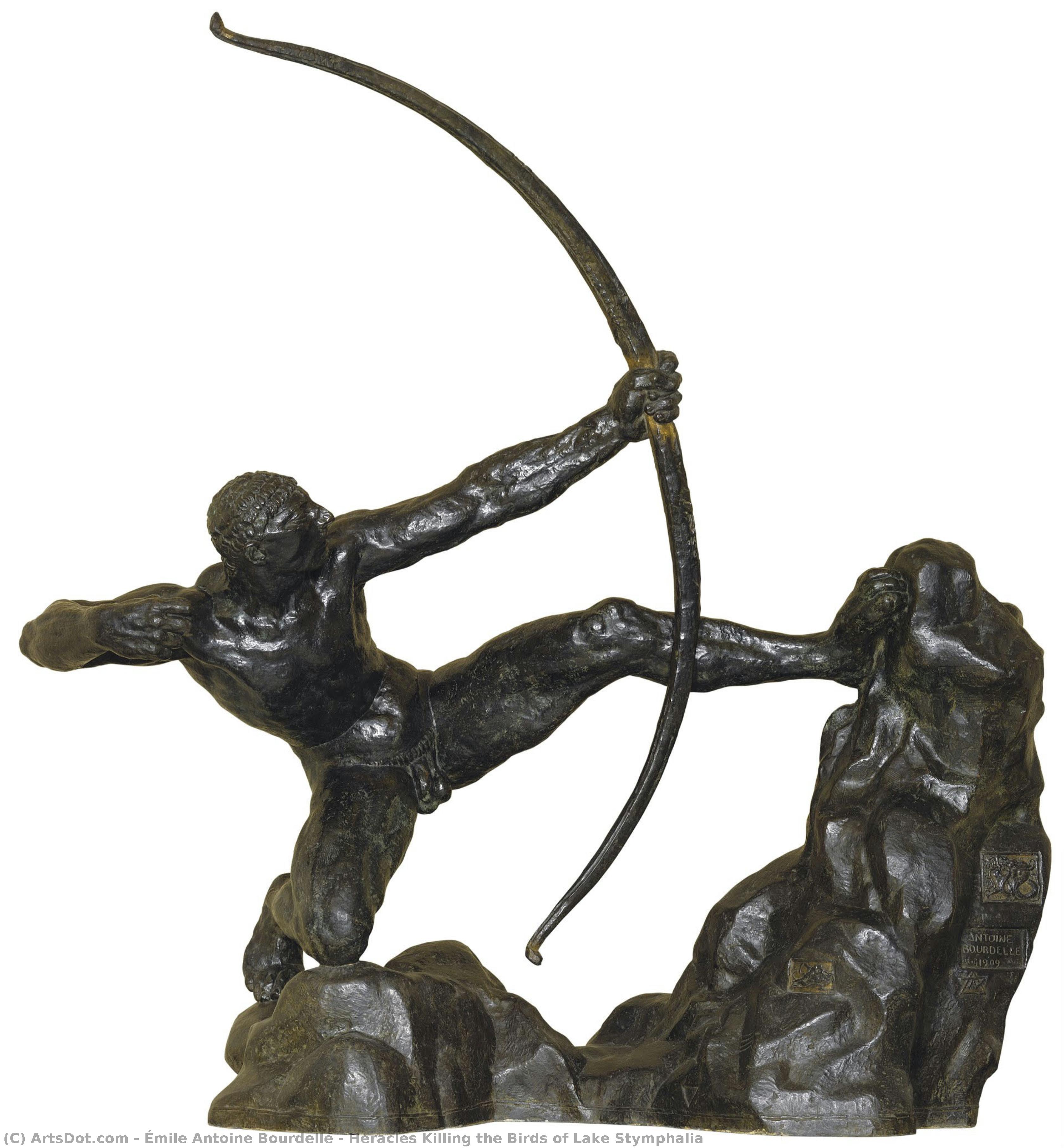 Heracles Killing The Birds Of Lake Stymphalia — Émile Antoine Bourdelle