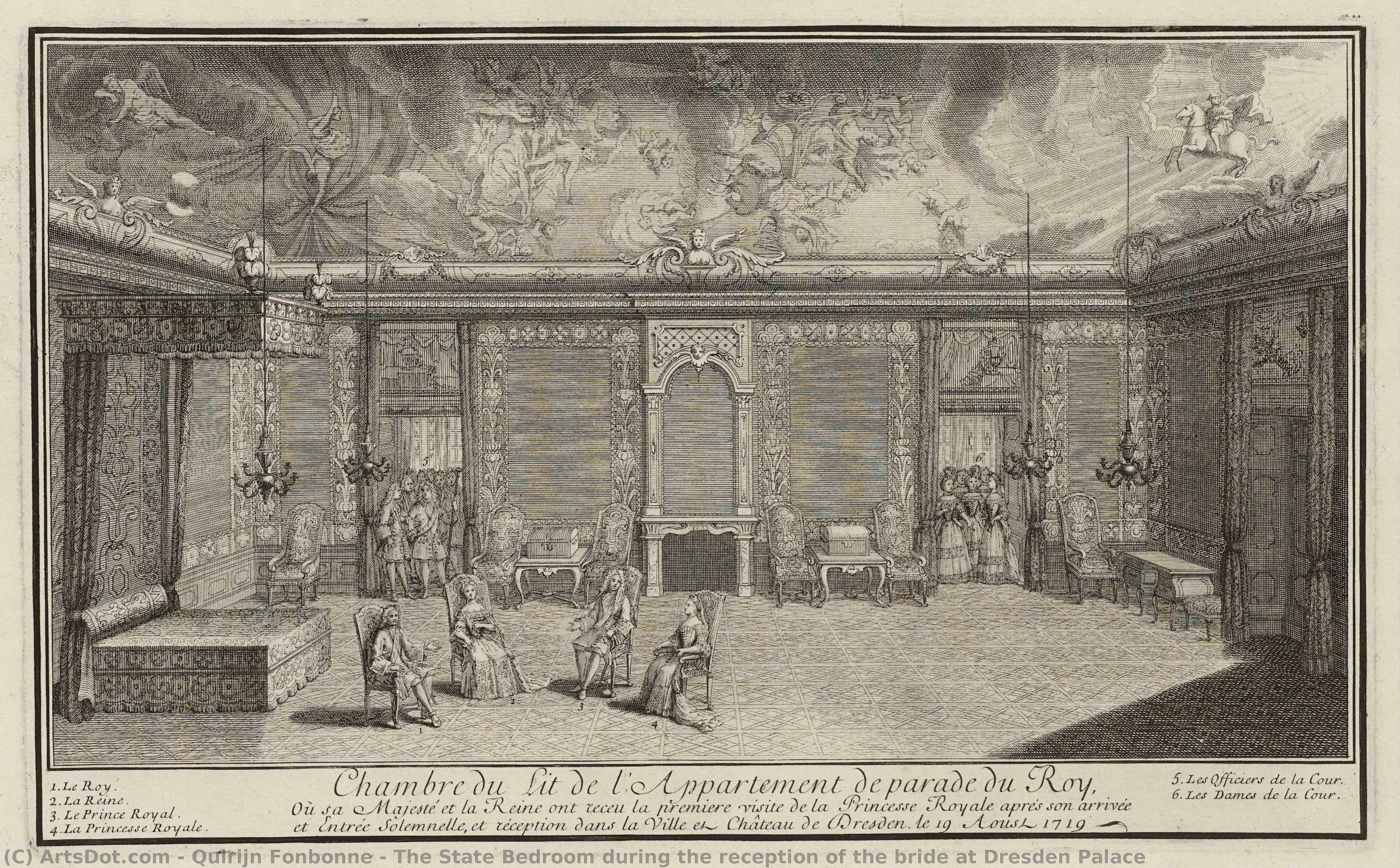 The State Bedroom During The Reception Of The Bride At Dresden Palace — Quirijn Fonbonne