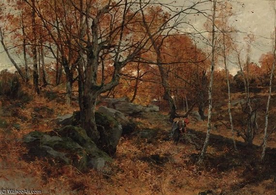 Fagoteurs À Fontainebleau — Leon Germain Pelouse