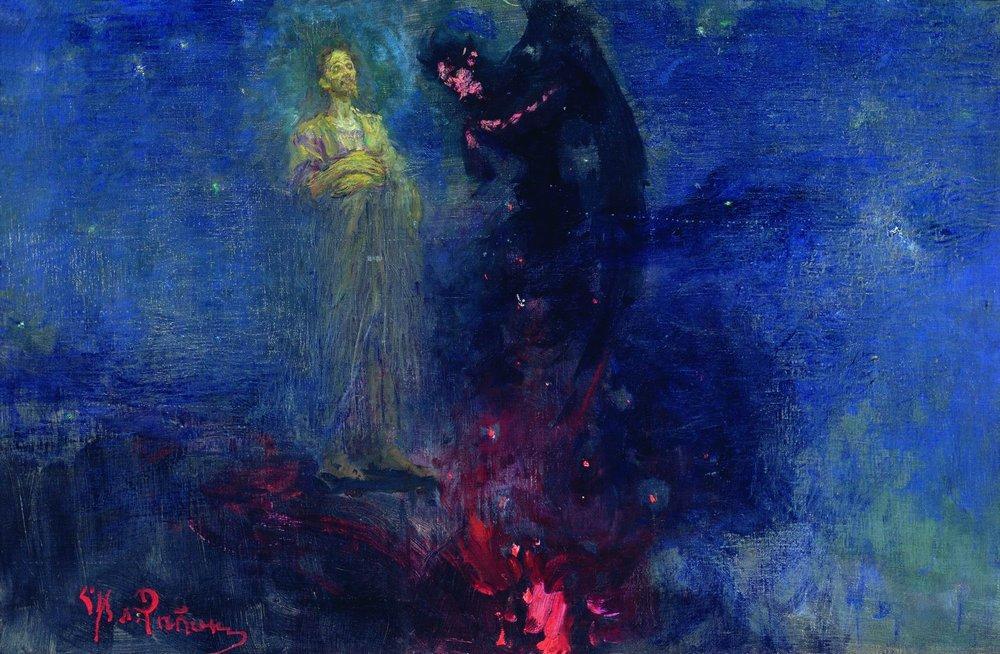 Get Away From Me, Satan — Ilya Yefimovich Repin