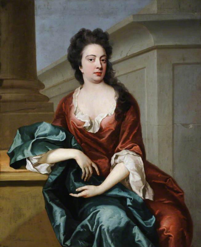Portrait Of An Unknown Lady In An Architectural Setting — Michael Dahl