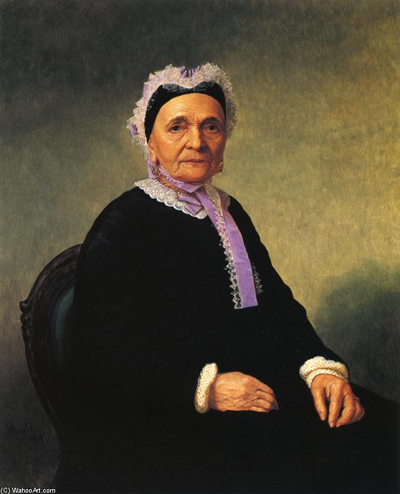Portrait Of A Rabbi's Wife (ktherine Schiff Illowy.) — Henry Mosler