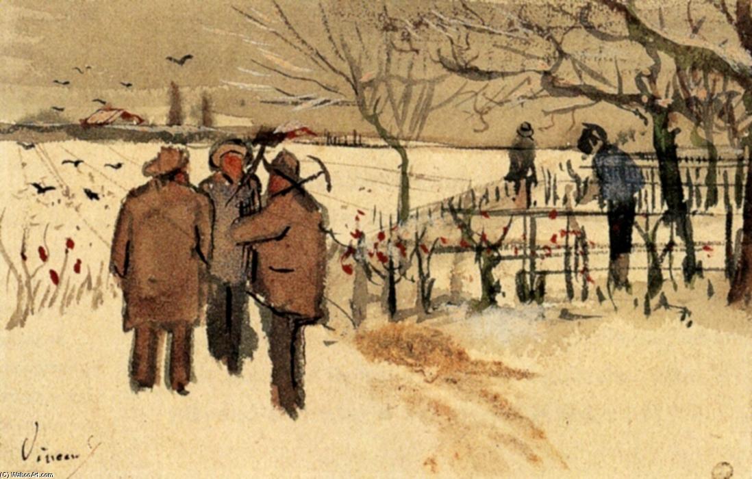 Bergleute Im Winter-schnee — Vincent Willem Van Gogh