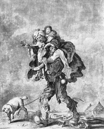 Dutch ’t Sijn Ellendige Beenen Die Armoe Moeten Draegen. Het Zijn Ellendige Benen Die Armoe Moeten Dragen Iwretched Are The Legs That Must Bear The Burden Of Poverty — Adriaen Pietersz Van De Venne