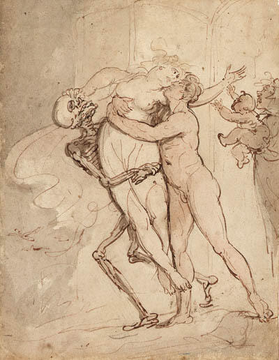 Death Carries Off Wife — Thomas Rowlandson