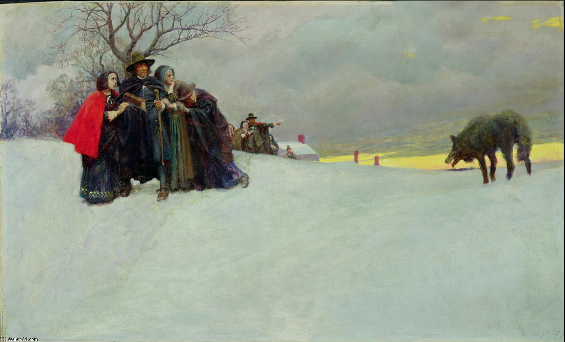 A Wolf Had Not Been Seen At Salem For Thirty Years — Howard Pyle