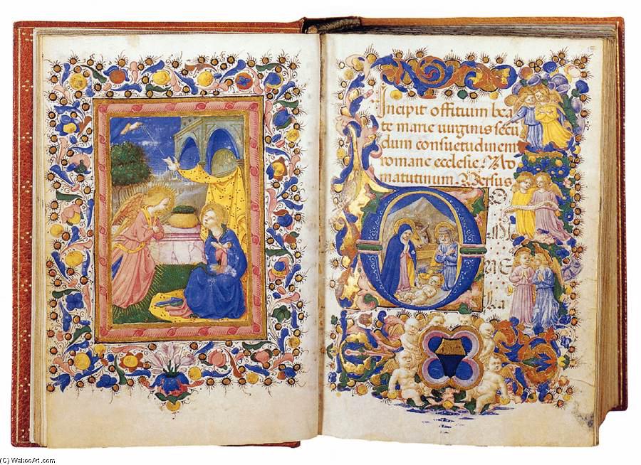 Book Of Hours For The Use Of Rome (folios 14v-15r) — Zanobi Strozzi