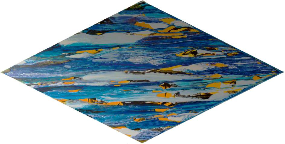 Blue Stretched Diamond '02 — Liza Gough Daniels