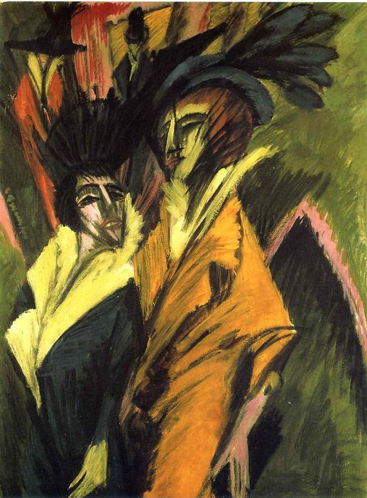 Two Women At The Street — Ernst Ludwig Kirchner