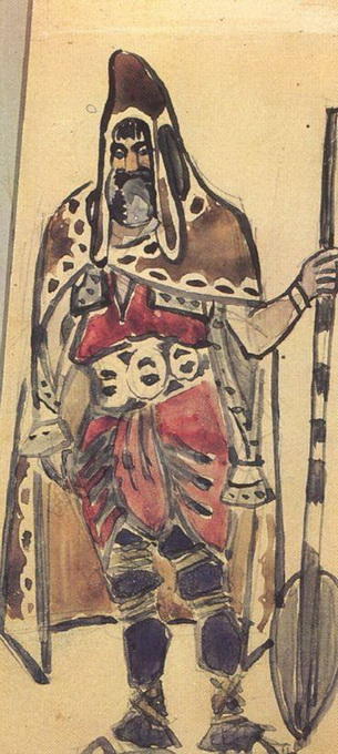 Viking Merchant (costume Design For The Opera ''sadko'') — Mikhail Vrubel