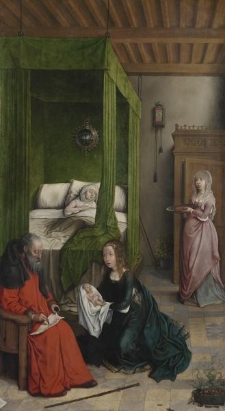 The Birth And Naming Of John The Baptist — Juan De Flandes
